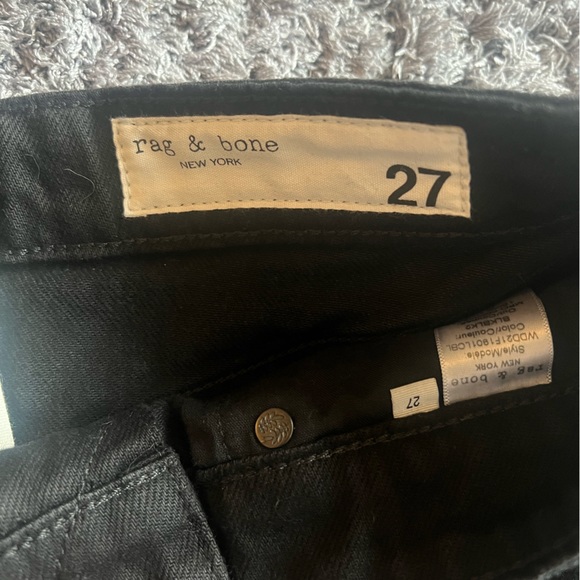 Black Rag and Bone Nina High Rise Shorts - Picture 3 of 4